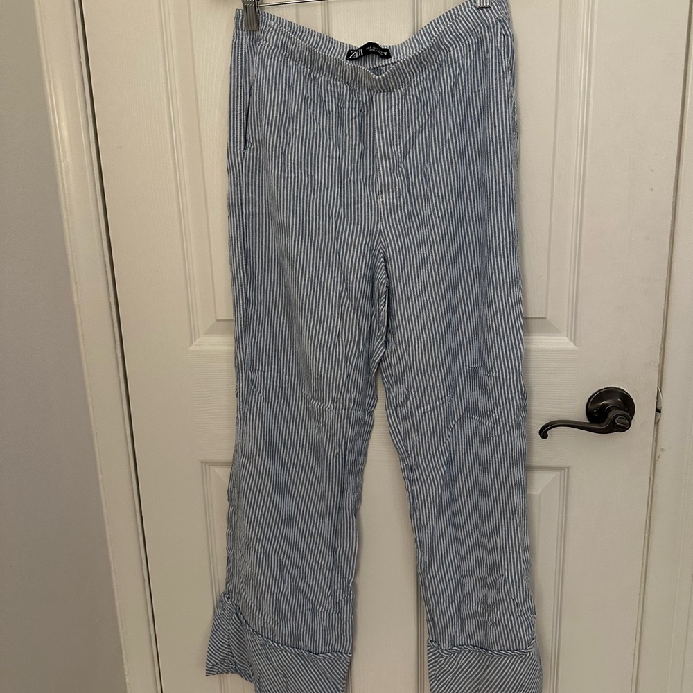 Striped Blue and White Pants